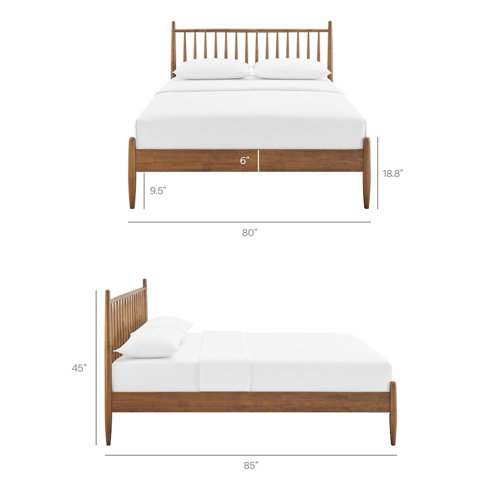 Zane King Size Spindle Bed