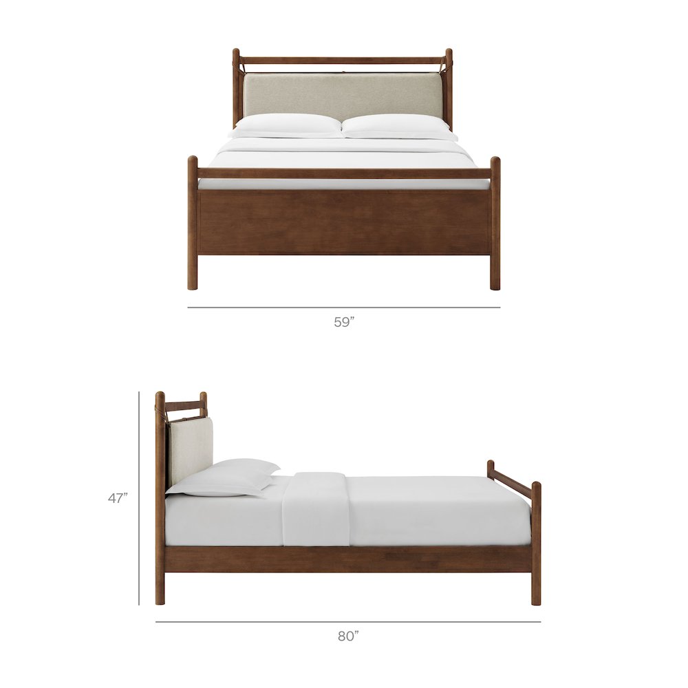 Leni Full Size Wood Platform Bed Frame