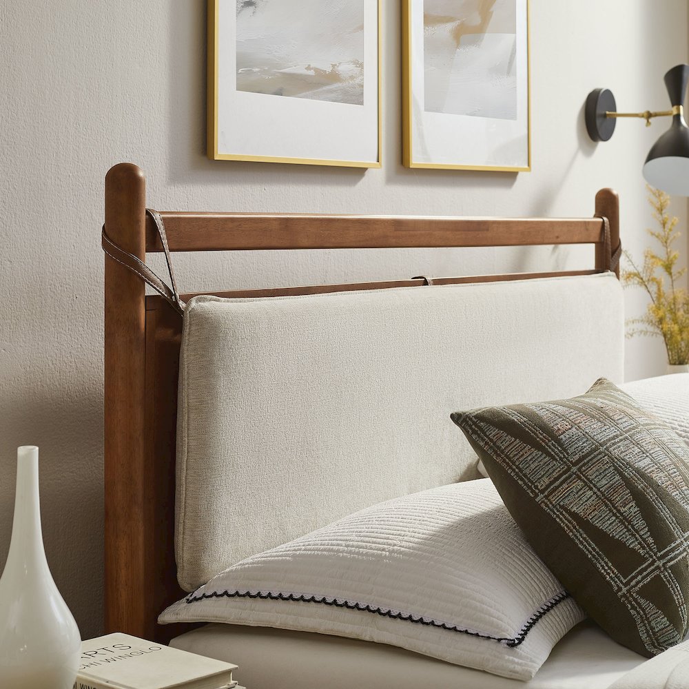 Leni Queen Size Wood Platform Bed Frame