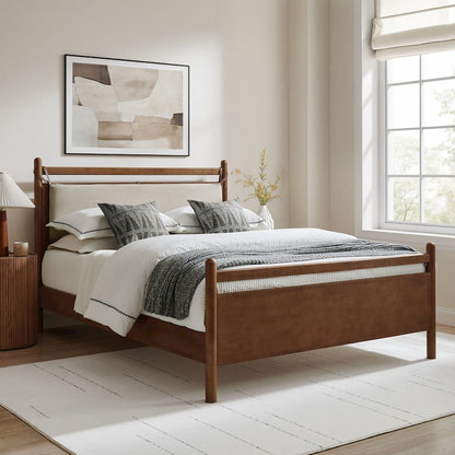 Leni King Size Wood Platform Bed Frame
