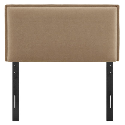 Camille Upholstered Linen Blend Twin Size Headboard