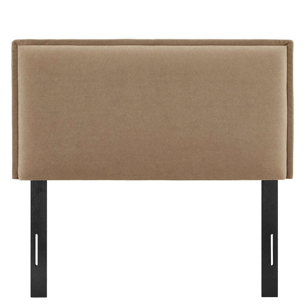 Camille Upholstered Linen Blend Twin Size Headboard