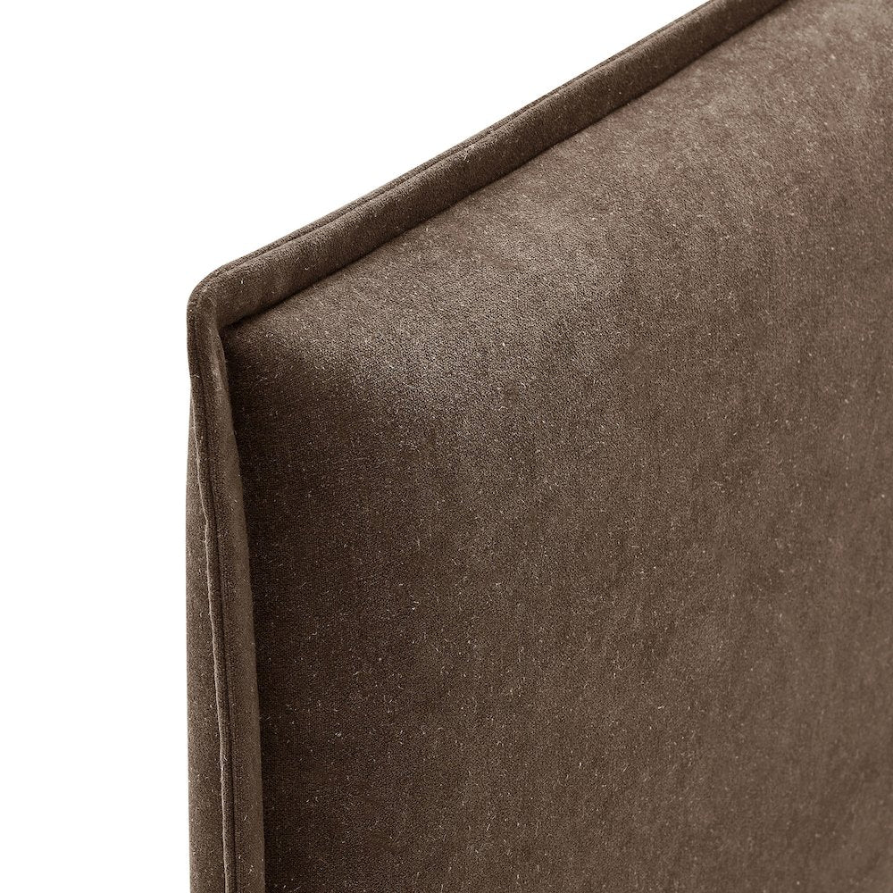 Camille Upholstered Linen Blend Twin Size Headboard