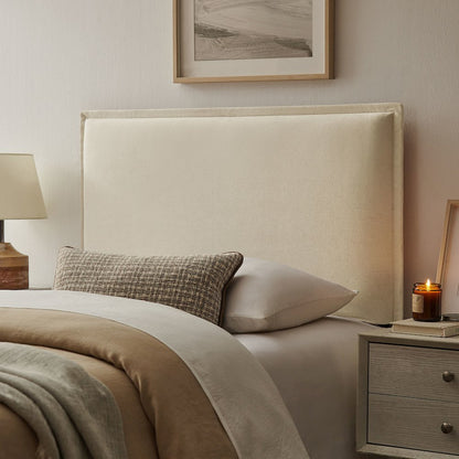 Camille Upholstered Linen Blend Twin Size Headboard