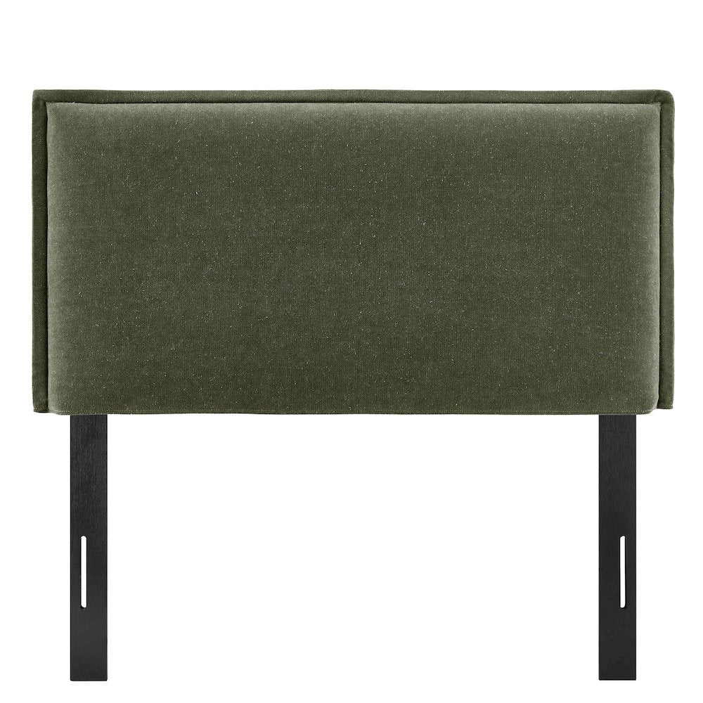 Camille Upholstered Linen Blend Twin Size Headboard