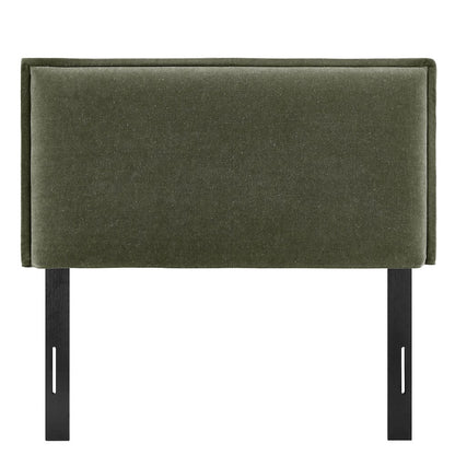 Camille Upholstered Linen Blend Twin Size Headboard