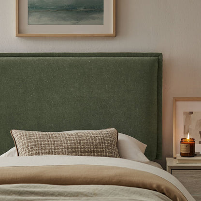 Camille Upholstered Linen Blend Twin Size Headboard