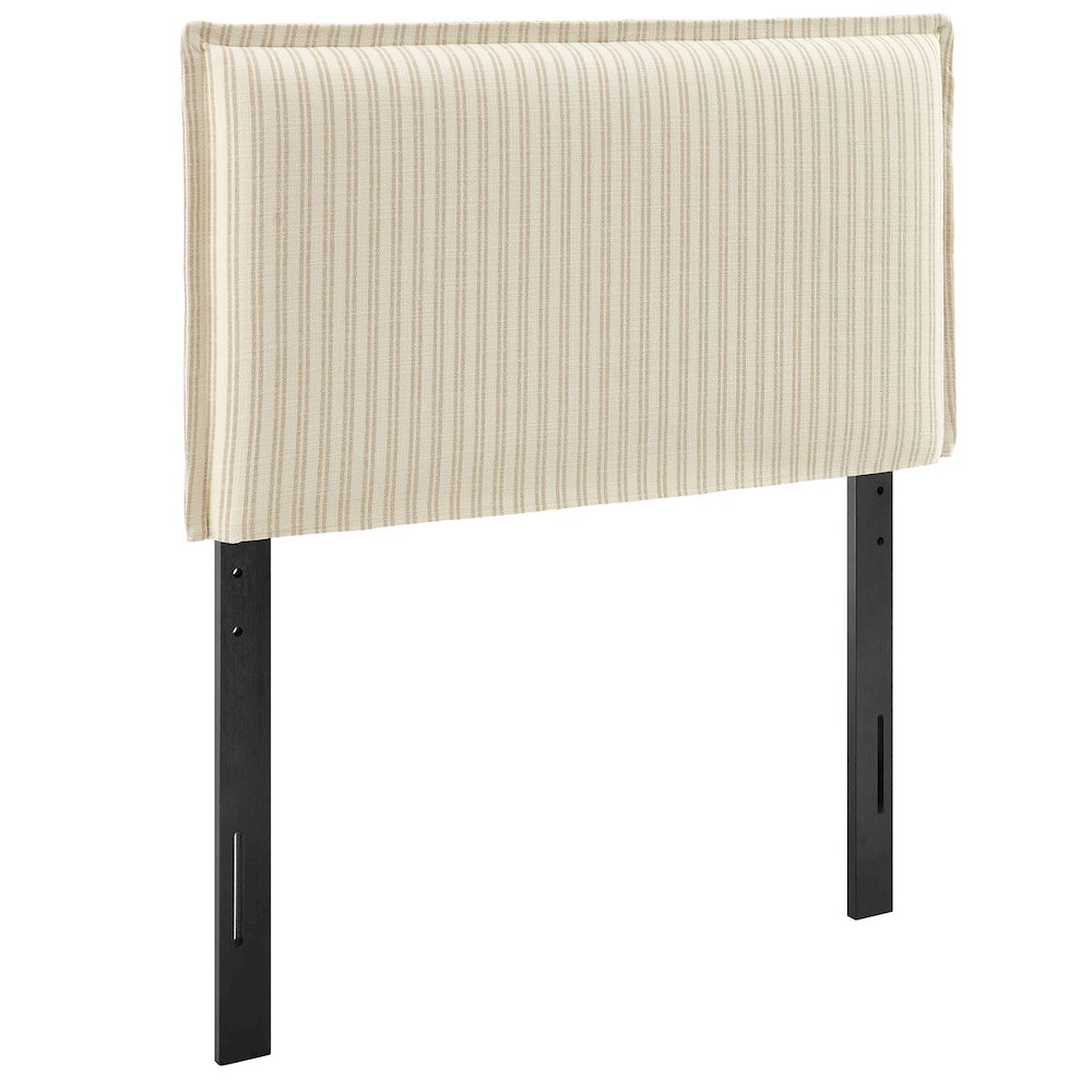 Camille Striped Linen Blend Twin Size Headboard
