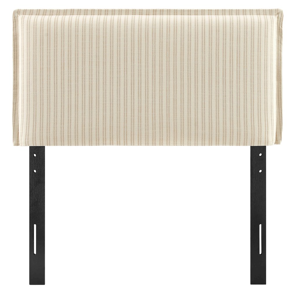Camille Striped Linen Blend Twin Size Headboard
