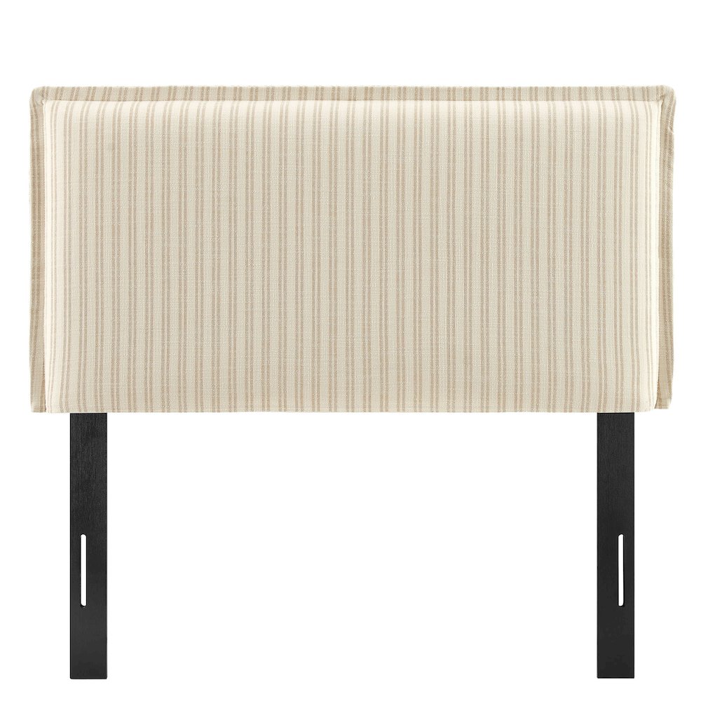 Camille Striped Linen Blend Twin Size Headboard