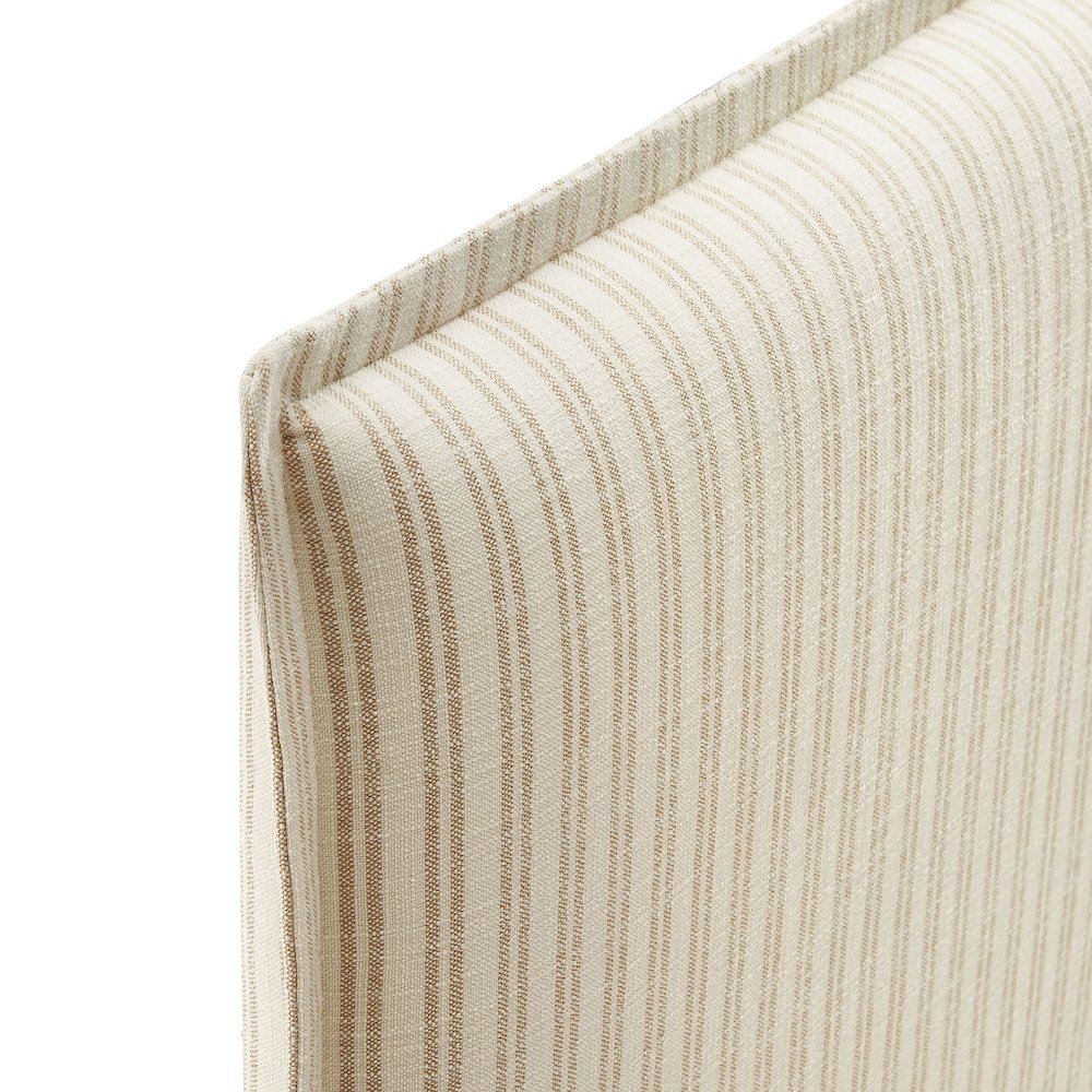 Camille Striped Linen Blend Twin Size Headboard