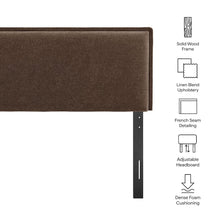 Camille Upholstered Linen Blend Full Size Headboard