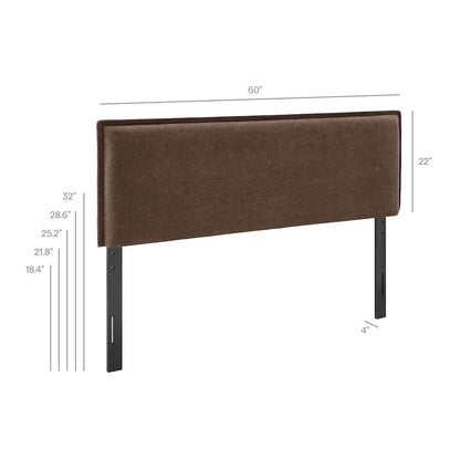 Camille Upholstered Linen Blend Full Size Headboard