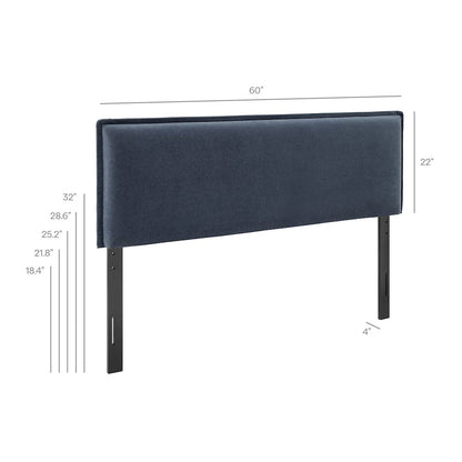 Camille Upholstered Linen Blend Full Size Headboard