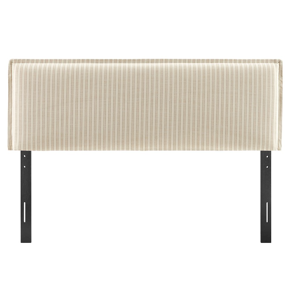 Camille Striped Linen Blend Full Size Headboard