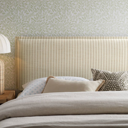Camille Striped Linen Blend Full Size Headboard