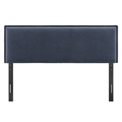 Camille Upholstered Linen Blend Queen Size Headboard