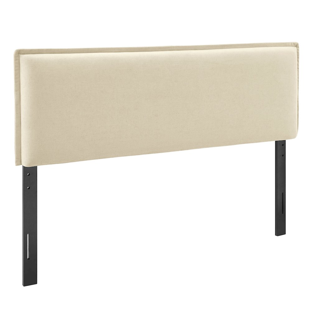 Camille Upholstered Linen Blend Queen Size Headboard