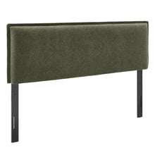 Camille Upholstered Linen Blend Queen Size Headboard
