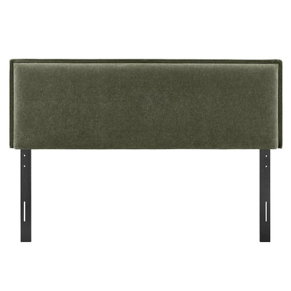 Camille Upholstered Linen Blend Queen Size Headboard