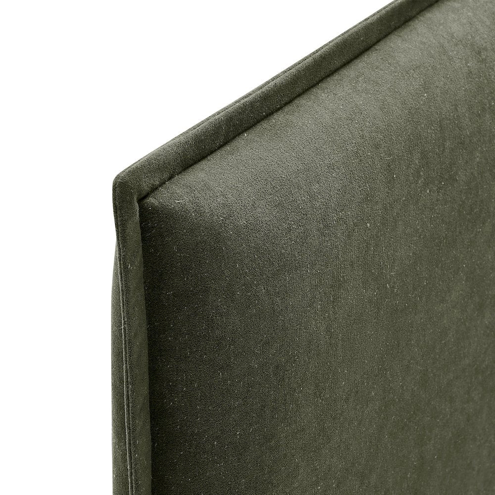 Camille Upholstered Linen Blend Queen Size Headboard