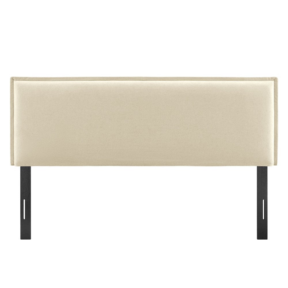 Camille Upholstered Linen Blend King Size Headboard