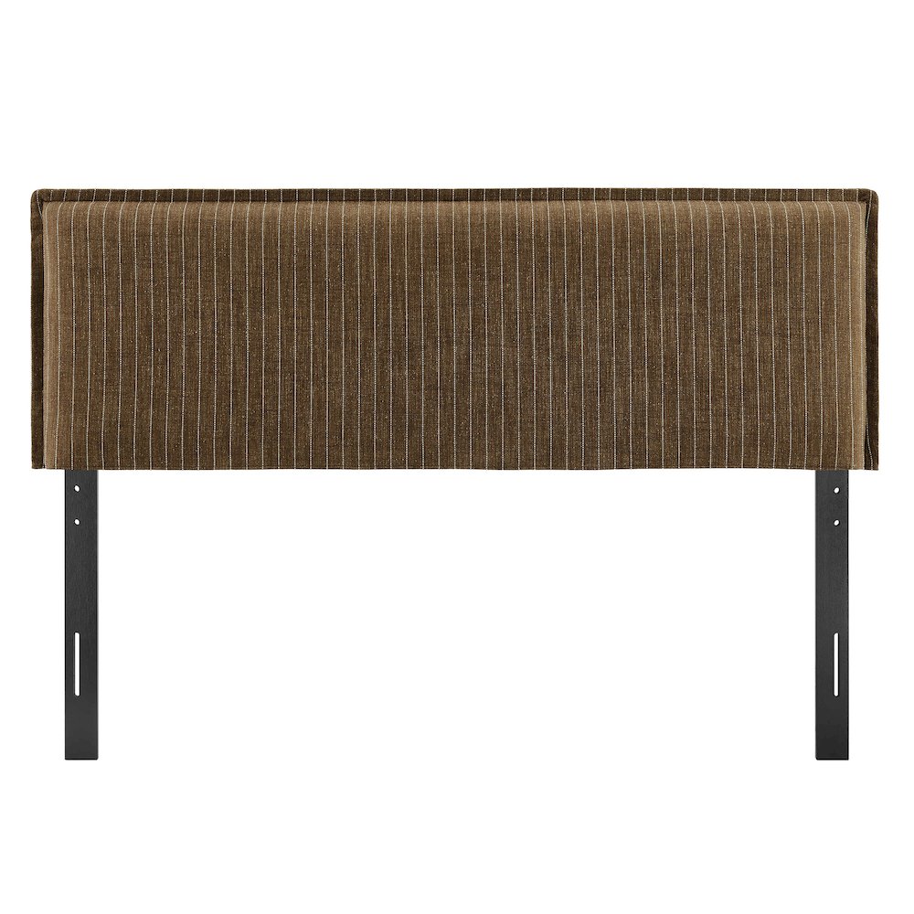 Camille Striped Linen Blend King Size Headboard