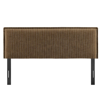 Camille Striped Linen Blend King Size Headboard