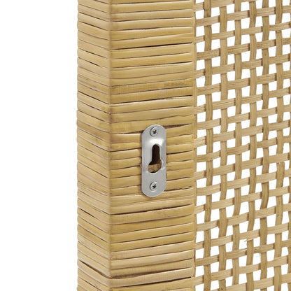 Sandy Wall Mounted Wood and Rattan Full Size Headboard
