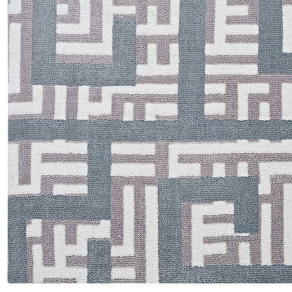 Nahia Geometric Maze 5x8 Area Rug