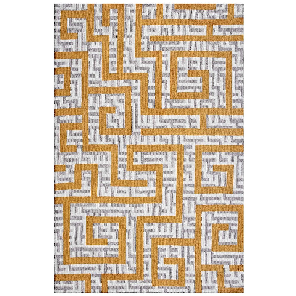 Nahia Geometric Maze 8x10 Area Rug