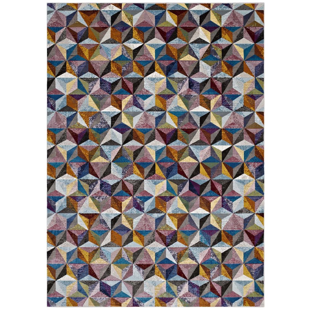 Arisa Geometric Hexagon Mosaic 4x6 Area Rug