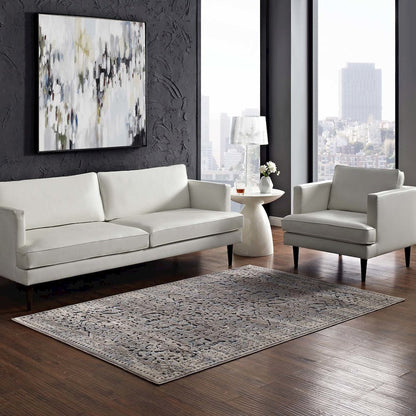 Margarida Distressed Vintage Turkish 8x10 Area Rug