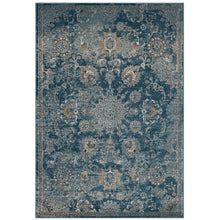 Cynara Distressed Floral Vintage Medallion 5x8 Area Rug