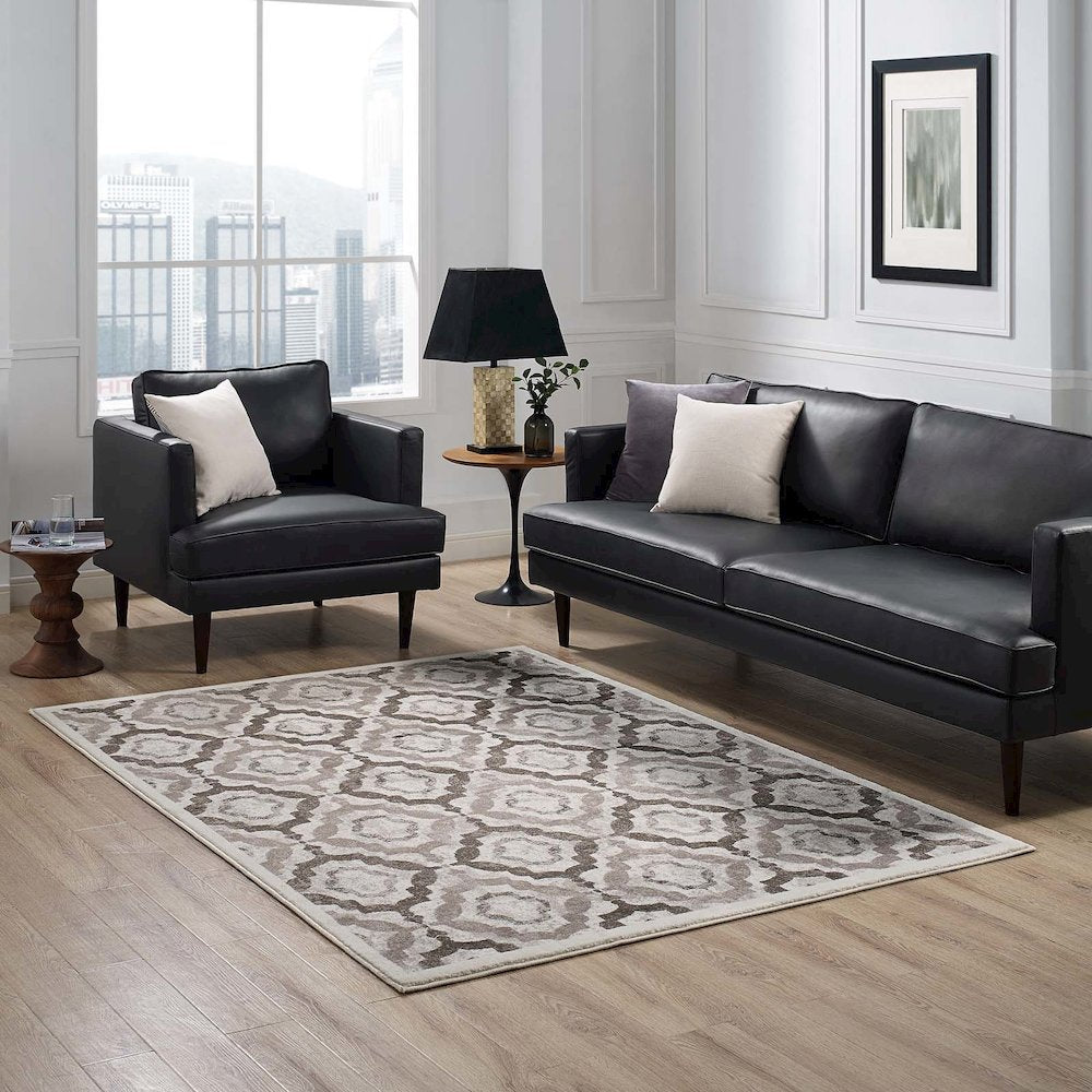 Kalinda Rustic Vintage Moroccan Trellis 8x10 Area Rug