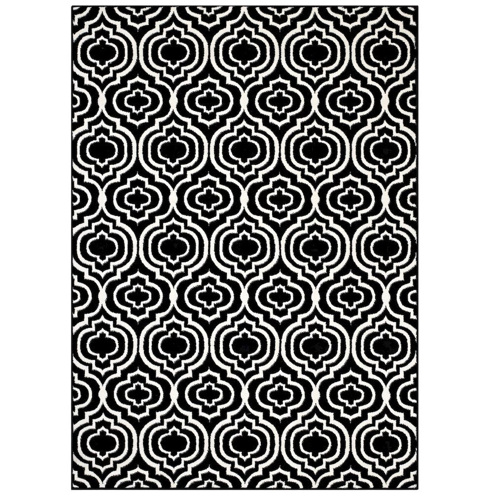 Frame Transitional Moroccan Trellis 8x10 Area Rug