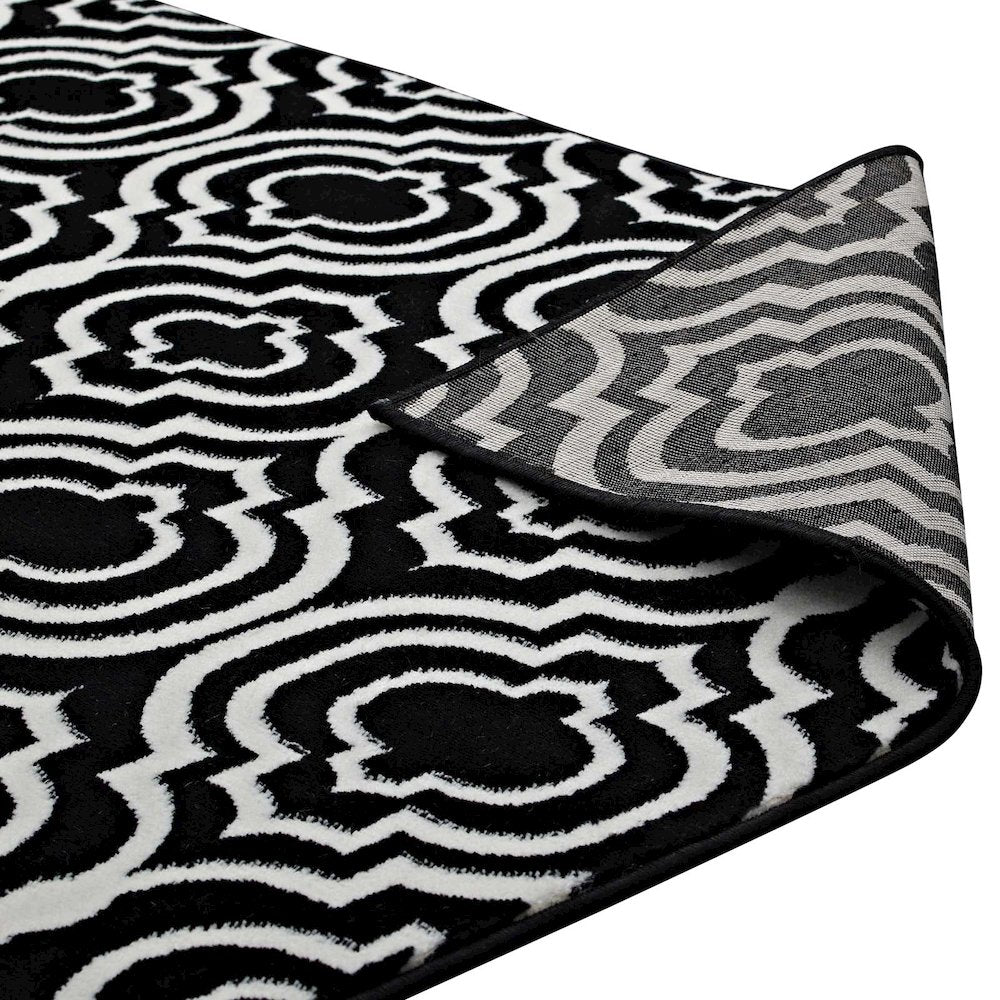 Frame Transitional Moroccan Trellis 8x10 Area Rug