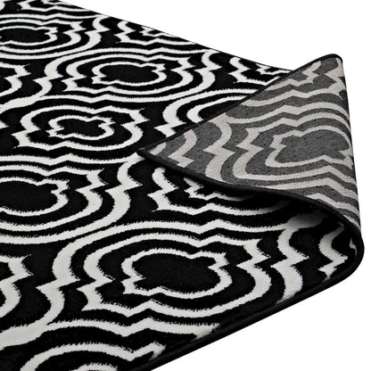 Frame Transitional Moroccan Trellis 8x10 Area Rug