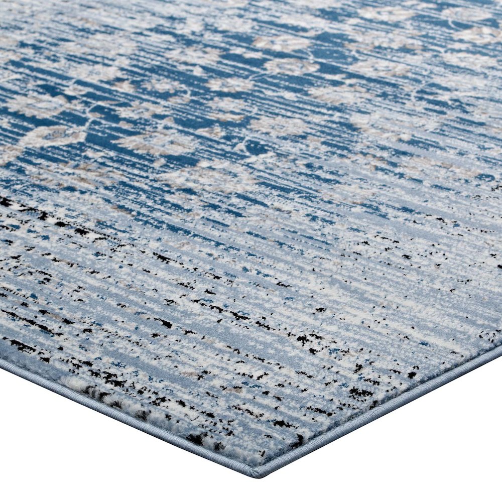 Chiara Distressed Floral Lattice Contemporary 8x10 Area Rug