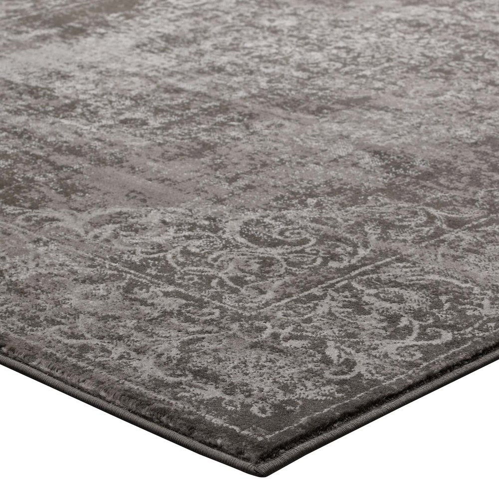 Gamela Rustic Vintage Ornate Floral Medallion 8x10 Area Rug