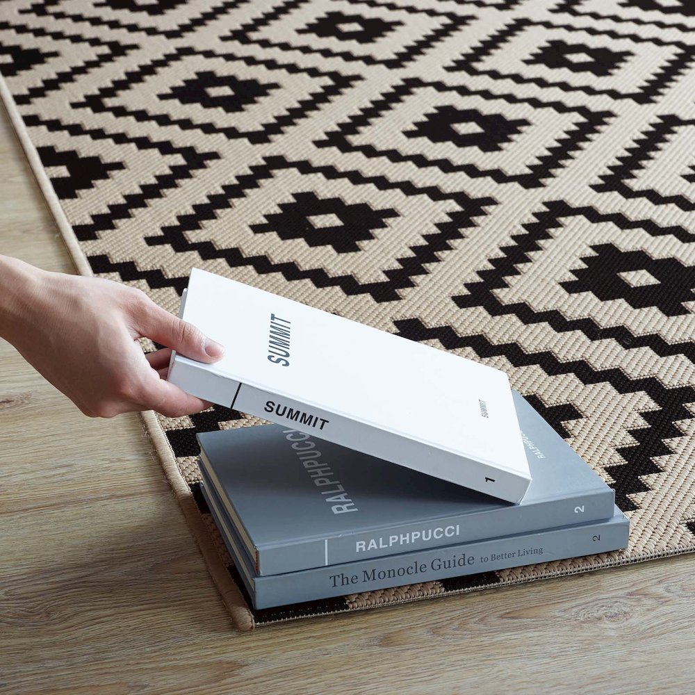Perplex Geometric Diamond Trellis Indoor and Outdoor 8x10 Area Rug
