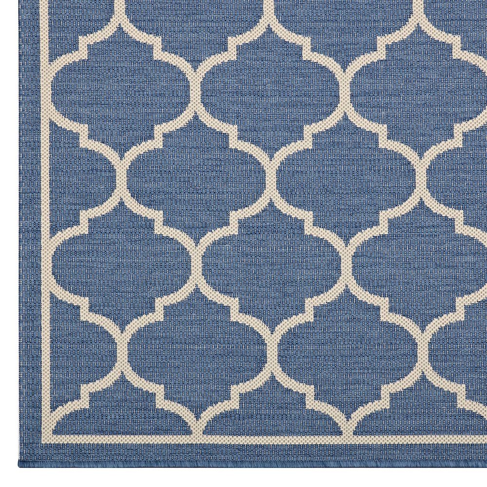 Avena Moroccan Quatrefoil Trellis Indoor and Outdoor 5x8 Area Rug