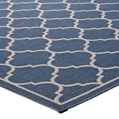 Avena Moroccan Quatrefoil Trellis Indoor and Outdoor 5x8 Area Rug