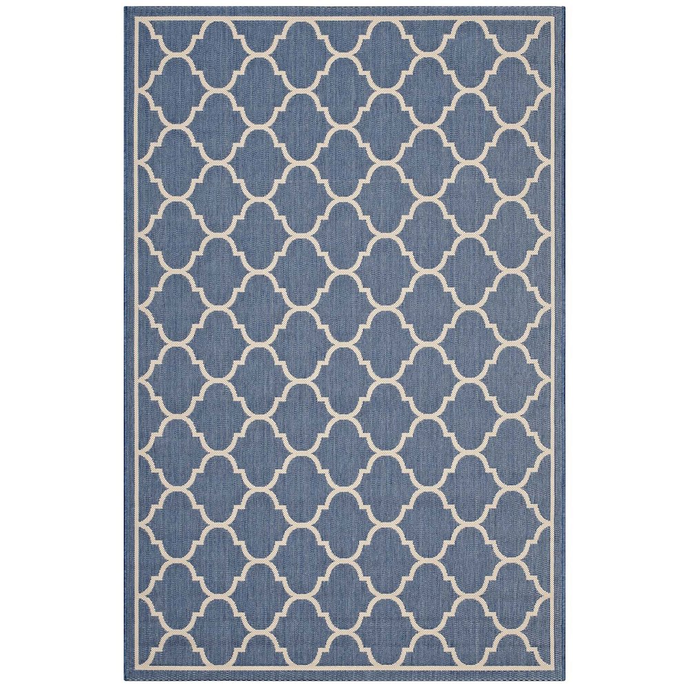 Avena Moroccan Quatrefoil Trellis Indoor and Outdoor 8x10 Area Rug