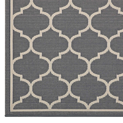 Avena Moroccan Quatrefoil Trellis Indoor and Outdoor 5x8 Area Rug