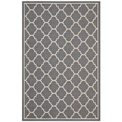 Avena Moroccan Quatrefoil Trellis Indoor and Outdoor 8x10 Area Rug