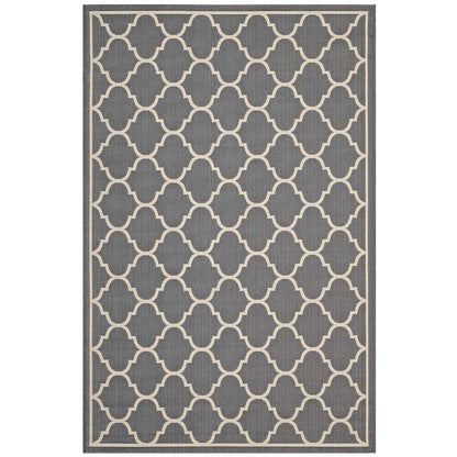Avena Moroccan Quatrefoil Trellis Indoor and Outdoor 9x12 Area Rug