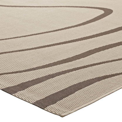 Surge Swirl Abstract Indoor and Outdoor 5x8 Area Rug