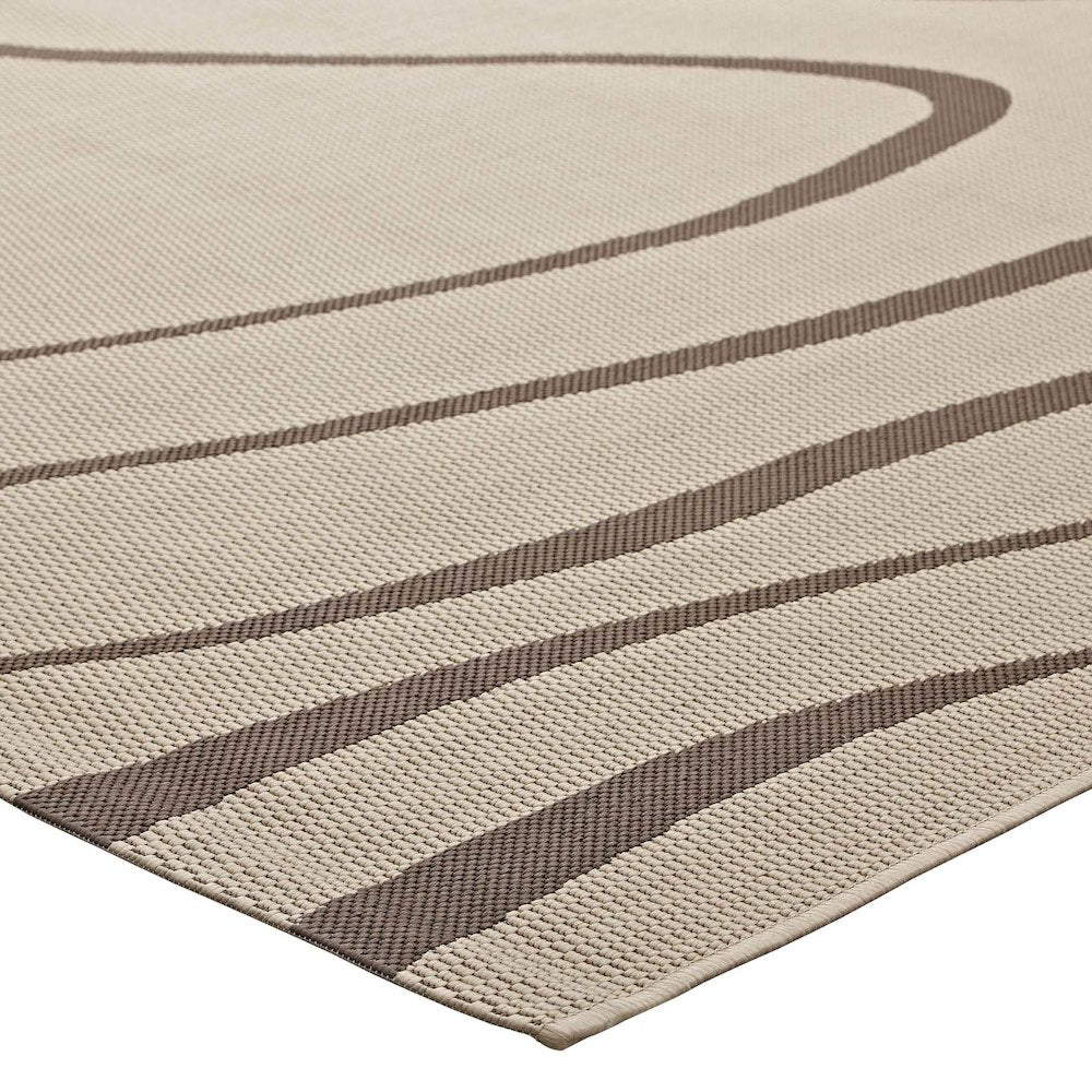 Surge Swirl Abstract Indoor and Outdoor 8x10 Area Rug