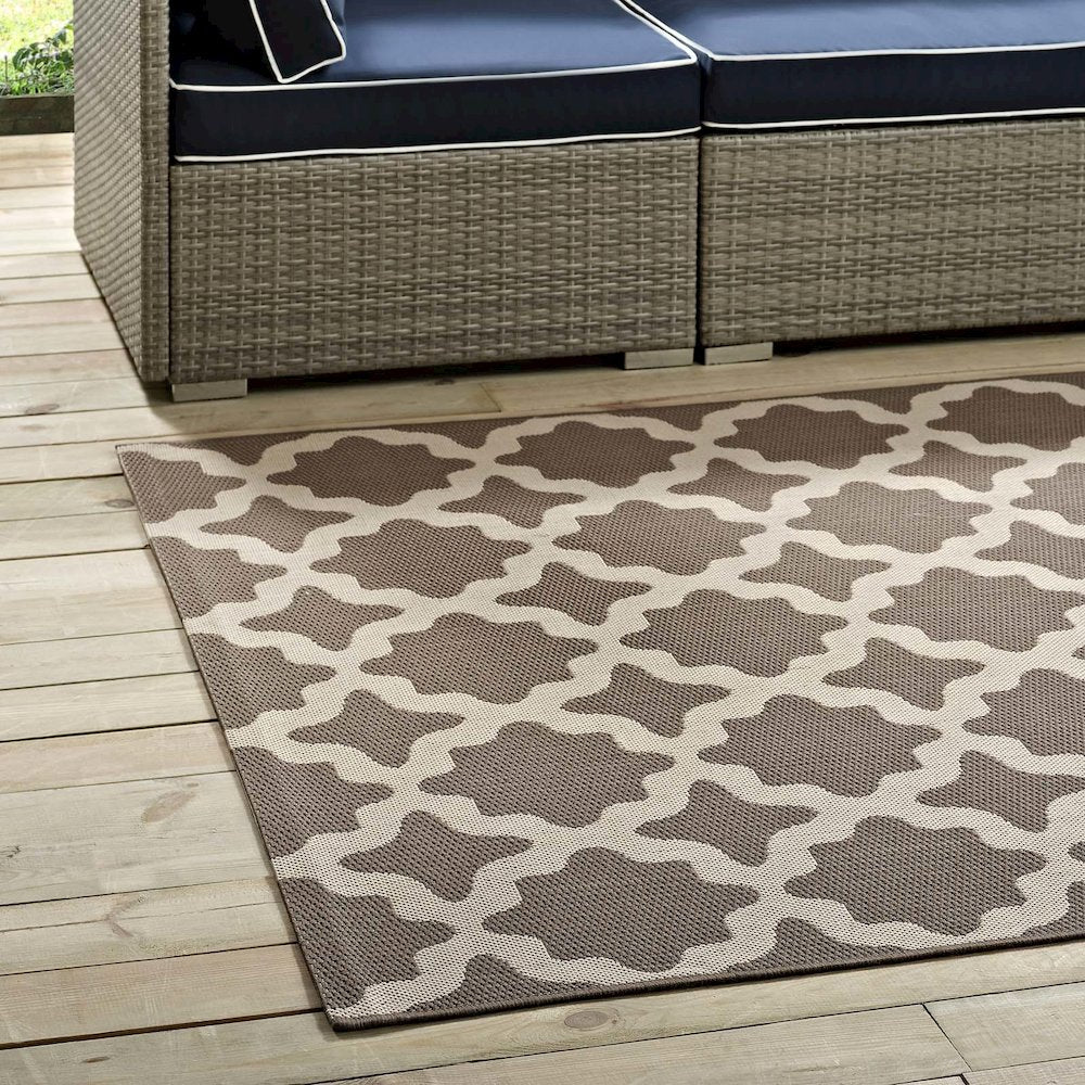 Cerelia Moroccan Trellis Indoor and Outdoor 8x10 Area Rug